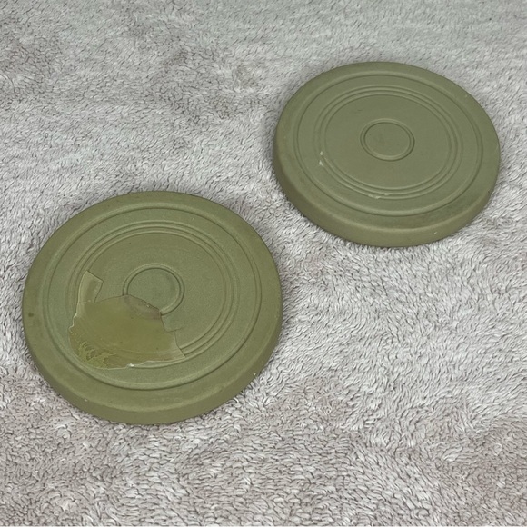 Vintage Stoneware Shortbread Cookie Molds Set-Holiday Theme-Snowman-Gingerbread - Picture 3 of 4